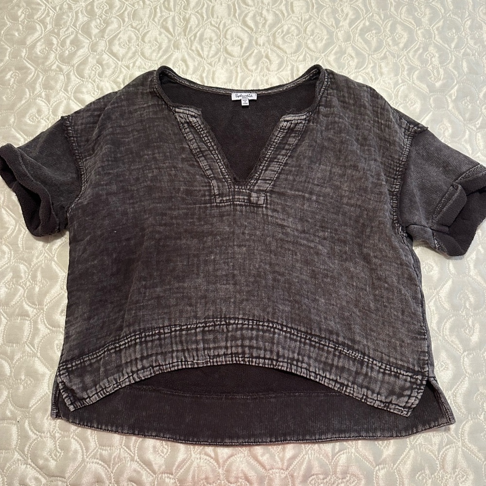 Anthropologie - Splendid Small Gauze Black Top